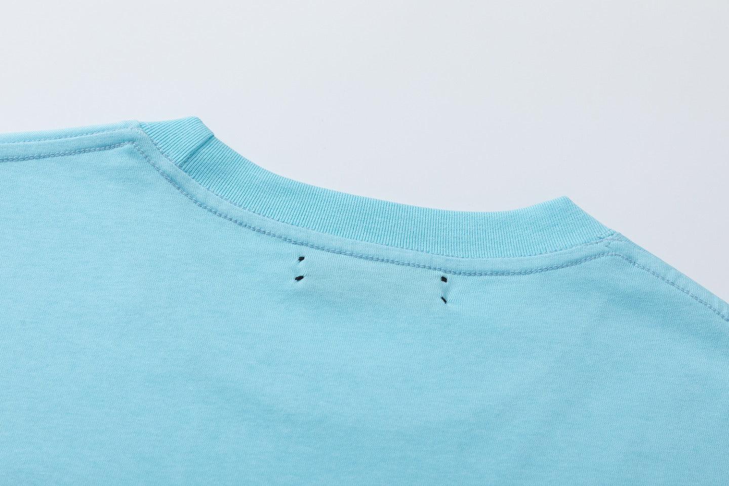 Amiri 23 Blue T-Shirt Without Collar Banlieue91