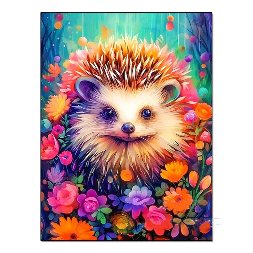 DIY Handmade Diamond Painting With Colorful Animals And Full Diamonds Perfecsy