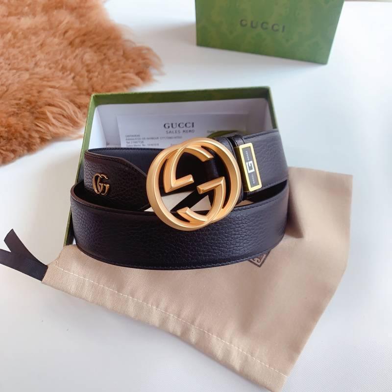 GUCCI Embellished coated-canvas and leather belt 'Black' Banlieue91