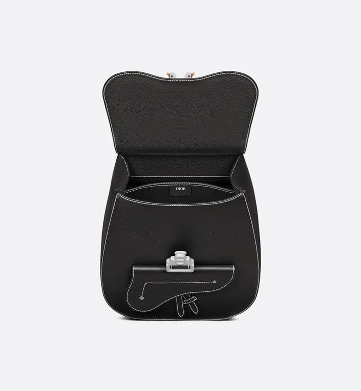 Dior Gallop Sling Bag Black Grained Calfskin Banlieue91
