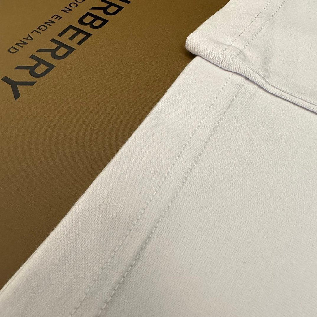 Burberry T-Shirt Without Collar 'White & Beige' Banlieue91