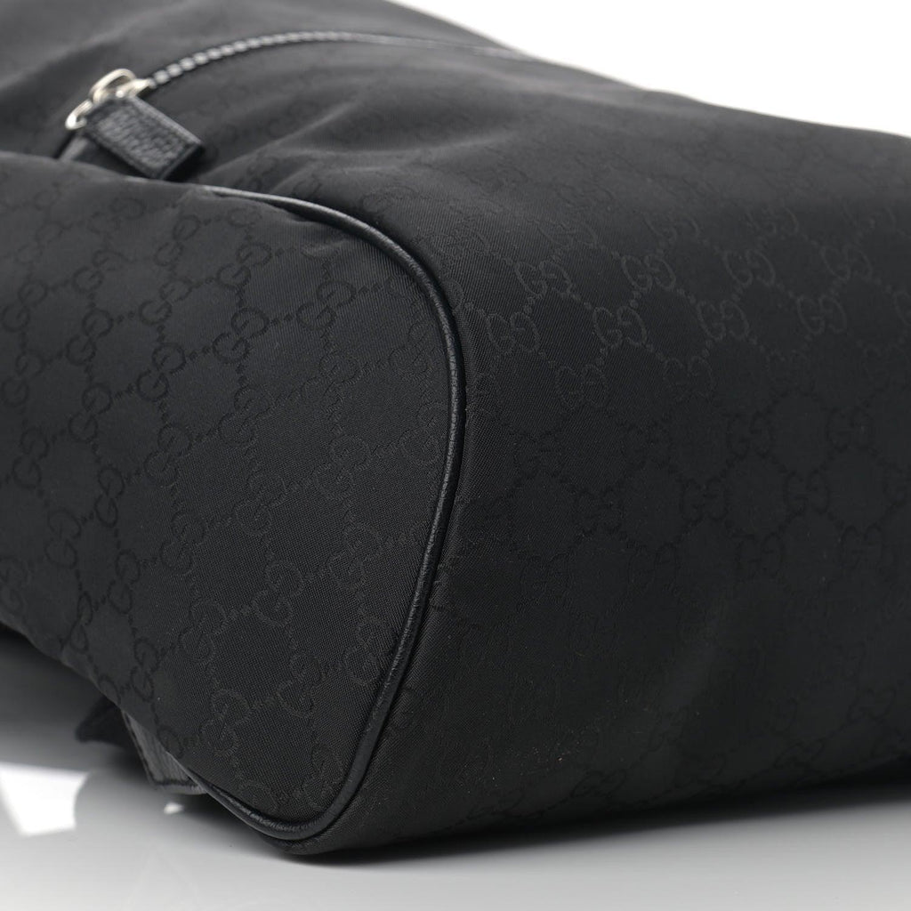 Gucci Nylon Monogram Slim Backpack Black Banlieue91
