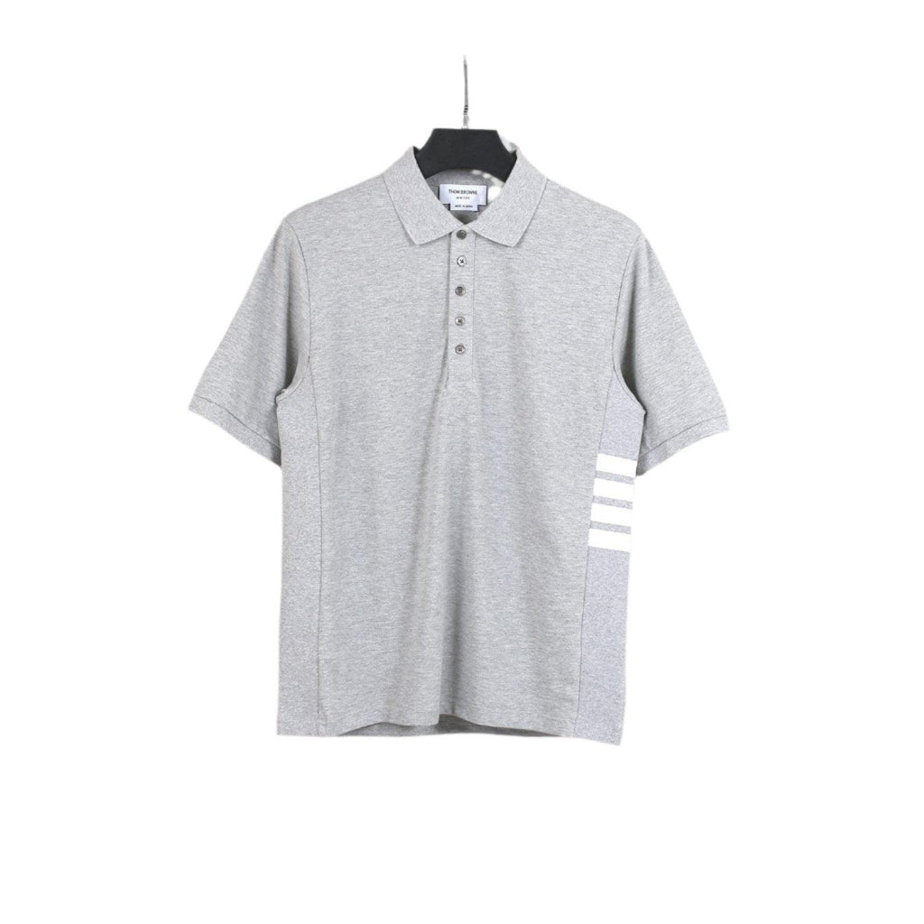 Thom Browne Grey T-Shirt with Collar Banlieue91