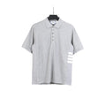 Thom Browne Grey T-Shirt with Collar Banlieue91