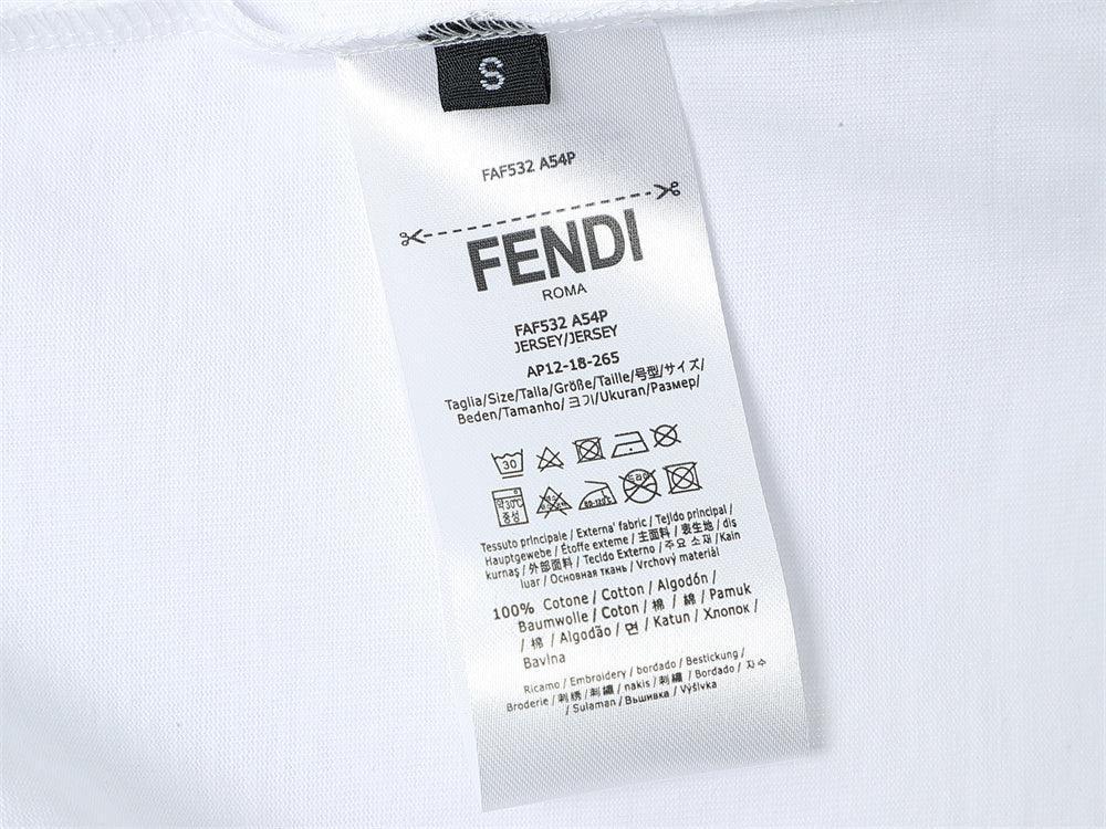 Fendi T-Shirt without Collar 'White' Banlieue91