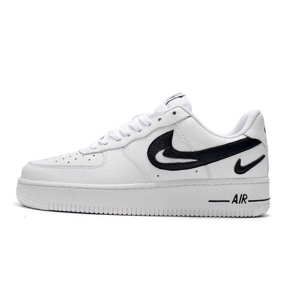 Nike Air Force 1 Cut Out Swoosh White Black Banlieue91