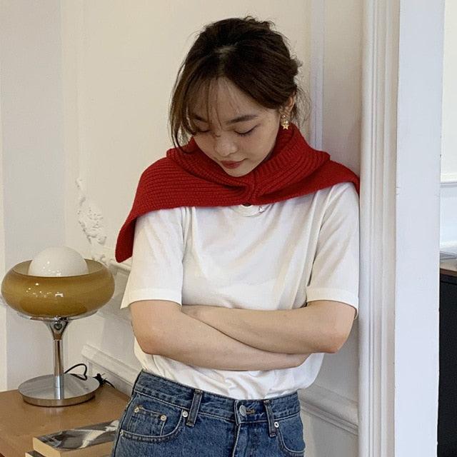Fashion Balaclava Shawl Women Winter Hat Soft Knitted Hooded Neck Collar Cap Beanie Hat Warm Scarf Unisex Bonnet Hooded Scarf Hat Face Hooded Cowl Neckerchief with Drawstring Soft Balaclava Pullover Knitted Beanie for Adults Men Women Ski Caps Stevvex