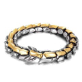 Mens Dragon Scale Bracelet Alloy Metal Symmetrical Wrist Bangle Dashing Nova