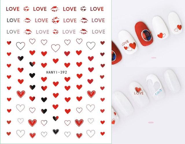 Fashion Nails Art Manicure Back Glue Decal Decorations Design Nail Sticker For Nails Tips Beauty Fun Nail Art Stickers Decal 3D Self-Adhesive Abstract Face Curve Graffiti Nail Design for Acrylic Nail Supplies Designer Nail Decorations for Women Girls Kids