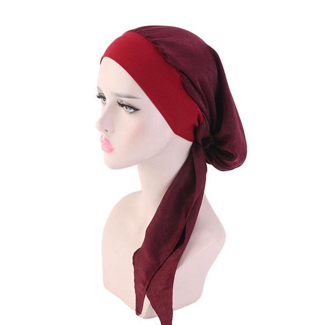 Fashion Printed Flowers Soft Beanie Turban Hat Inner Hijabs Cap Muslim Head Scarf Turban Bonnet Ladies Wrap Under Hijab Caps For Women Stevvex
