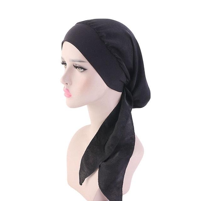 Fashion Printed Flowers Soft Beanie Turban Hat Inner Hijabs Cap Muslim Head Scarf Turban Bonnet Ladies Wrap Under Hijab Caps For Women Stevvex
