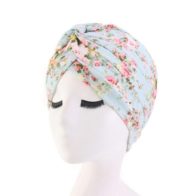 Fashion Soft Cotton Print Inner Headdress Lightweight Turban Elegant Bonnet Hijab Caps Arab Wrap Hijab Headscarf Hat For Woman Stevvex