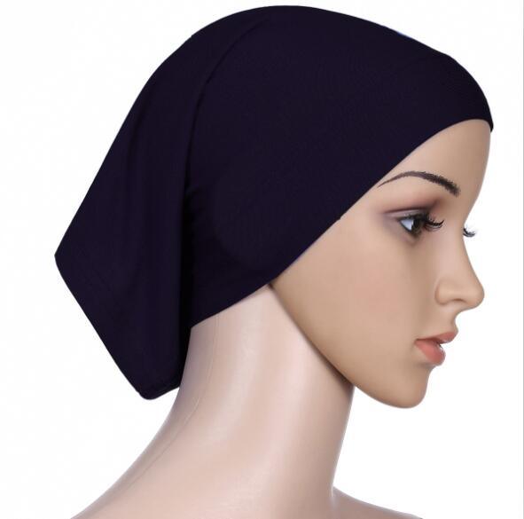 Fashion Soft Cotton Print Inner Headdress Lightweight Turban Elegant Bonnet Hijab Caps Arab Wrap Hijab Headscarf Hat For Woman Stevvex