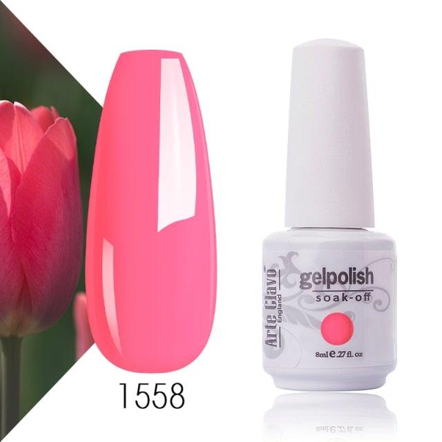 Fashion Womens Gel Nail Polish Multi Colors New UV LED Glossy Matte Luxury Design For Women