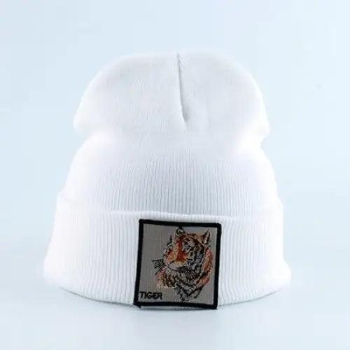 Fashionable Warm Animal Theme Wolf Knitted Unisex Beanies For Women Soft And Comfortable Beanies For Winter And Autumn Stevvex