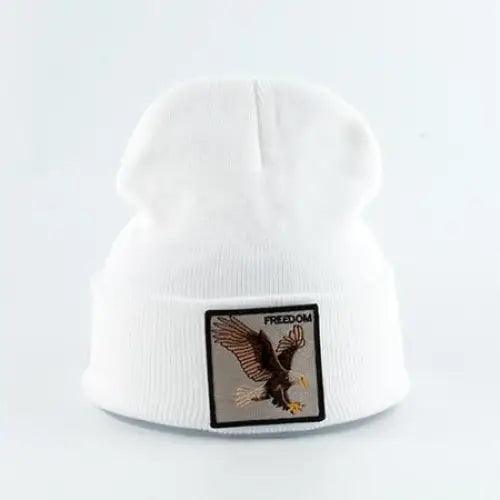 Fashionable Warm Animal Theme Wolf Knitted Unisex Beanies For Women Soft And Comfortable Beanies For Winter And Autumn Stevvex