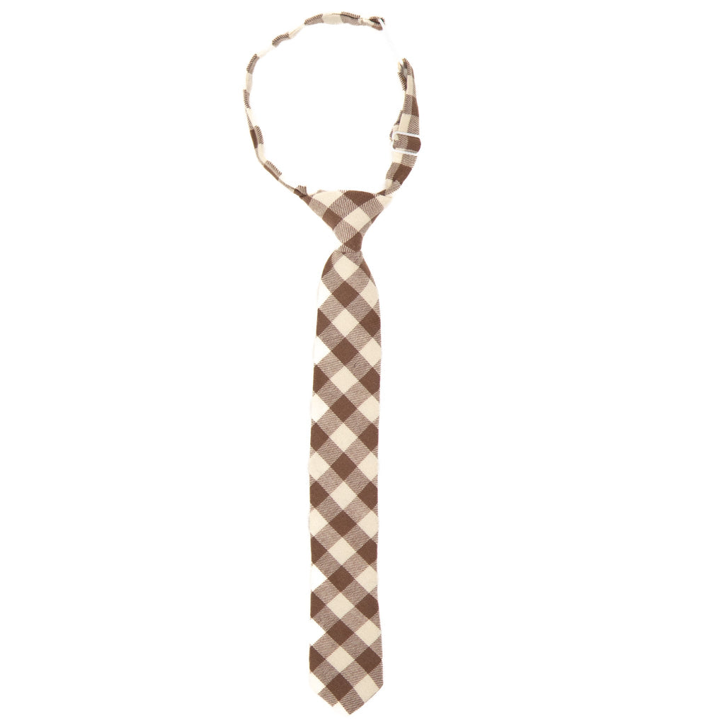 Fawn Gingham - Boys Tie