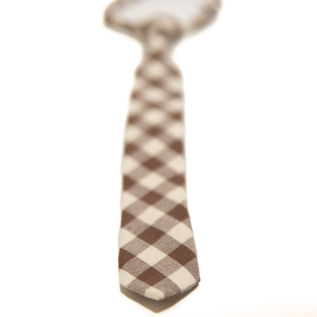 Fawn Gingham - Boys Tie