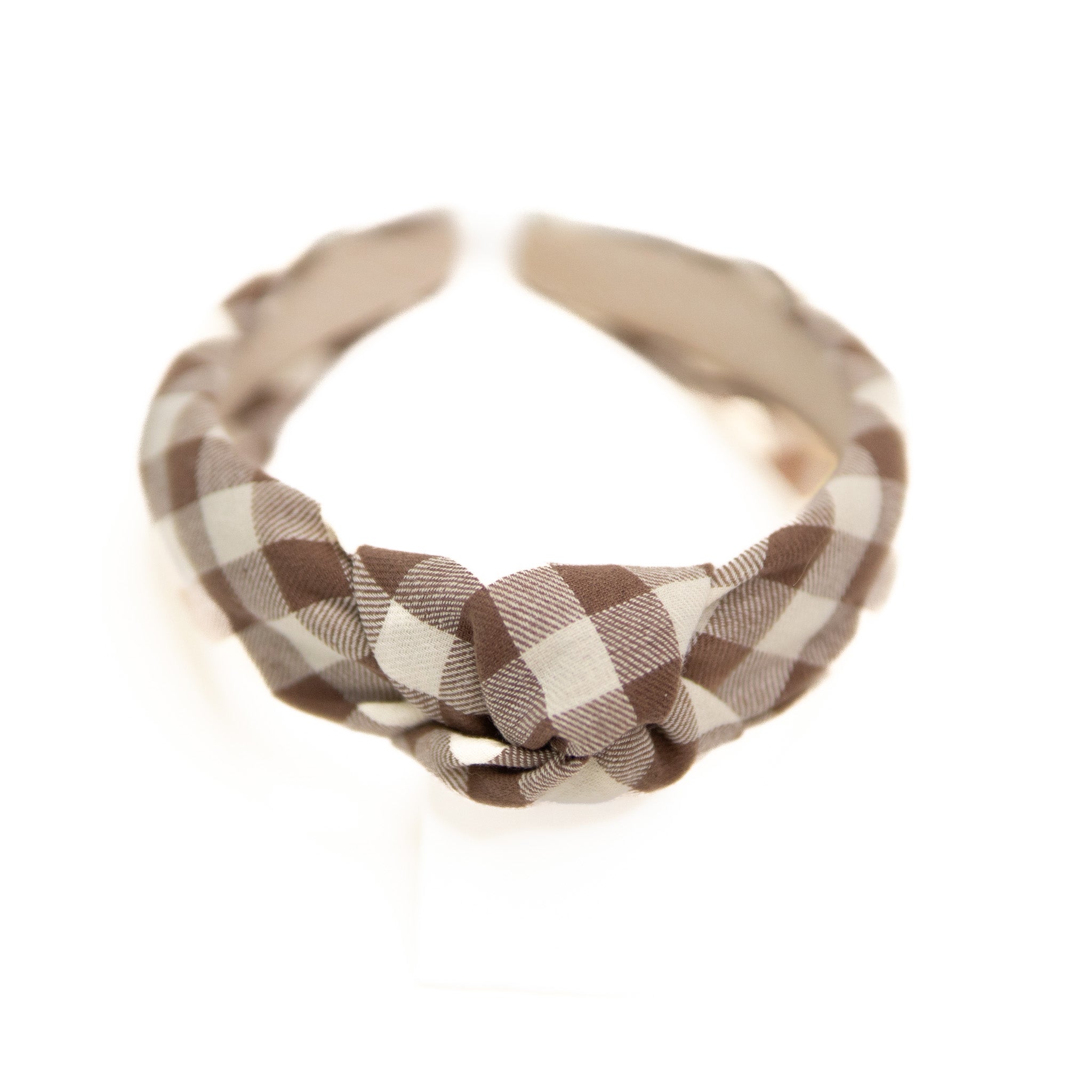 Fawn Gingham - Knotted Headband