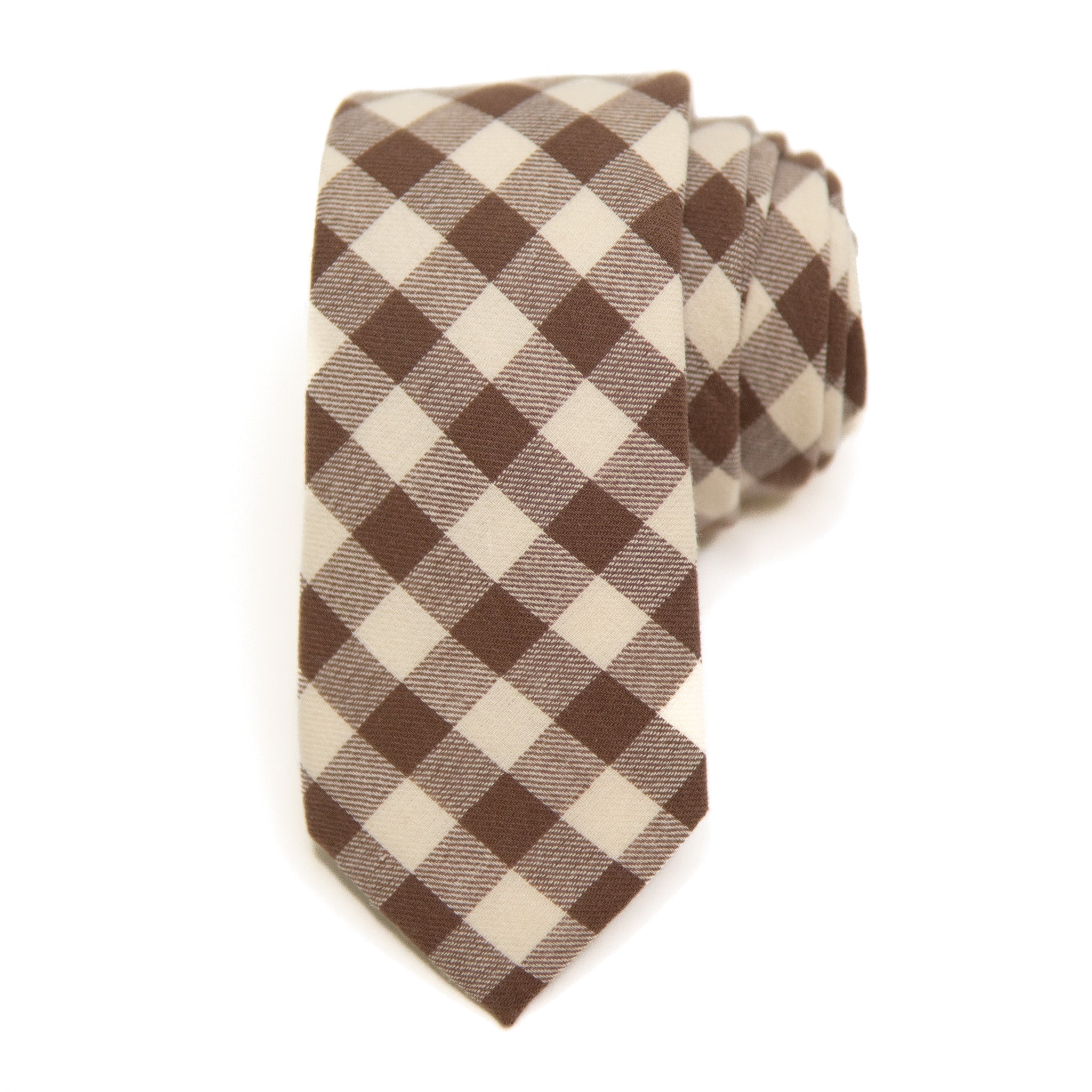 Fawn Gingham - Men's Tie