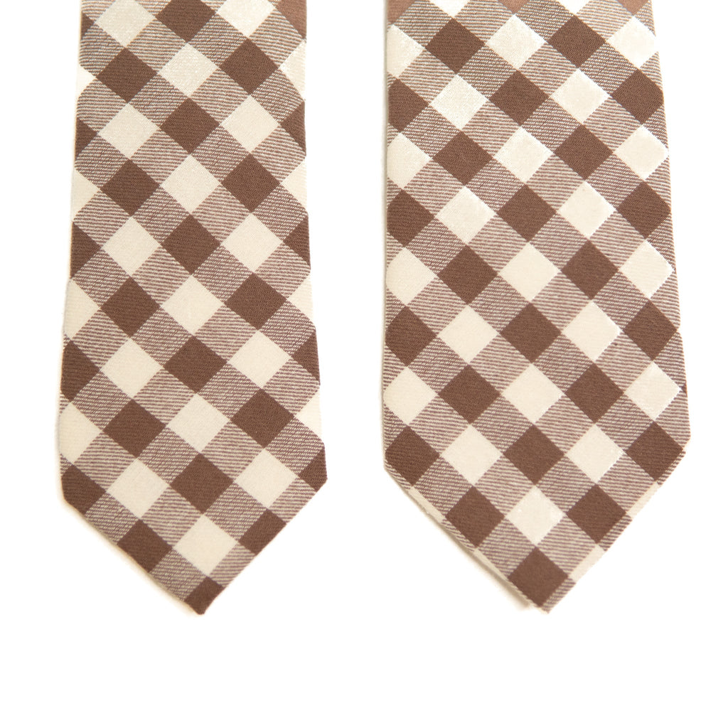 Fawn Gingham - Men's Tie