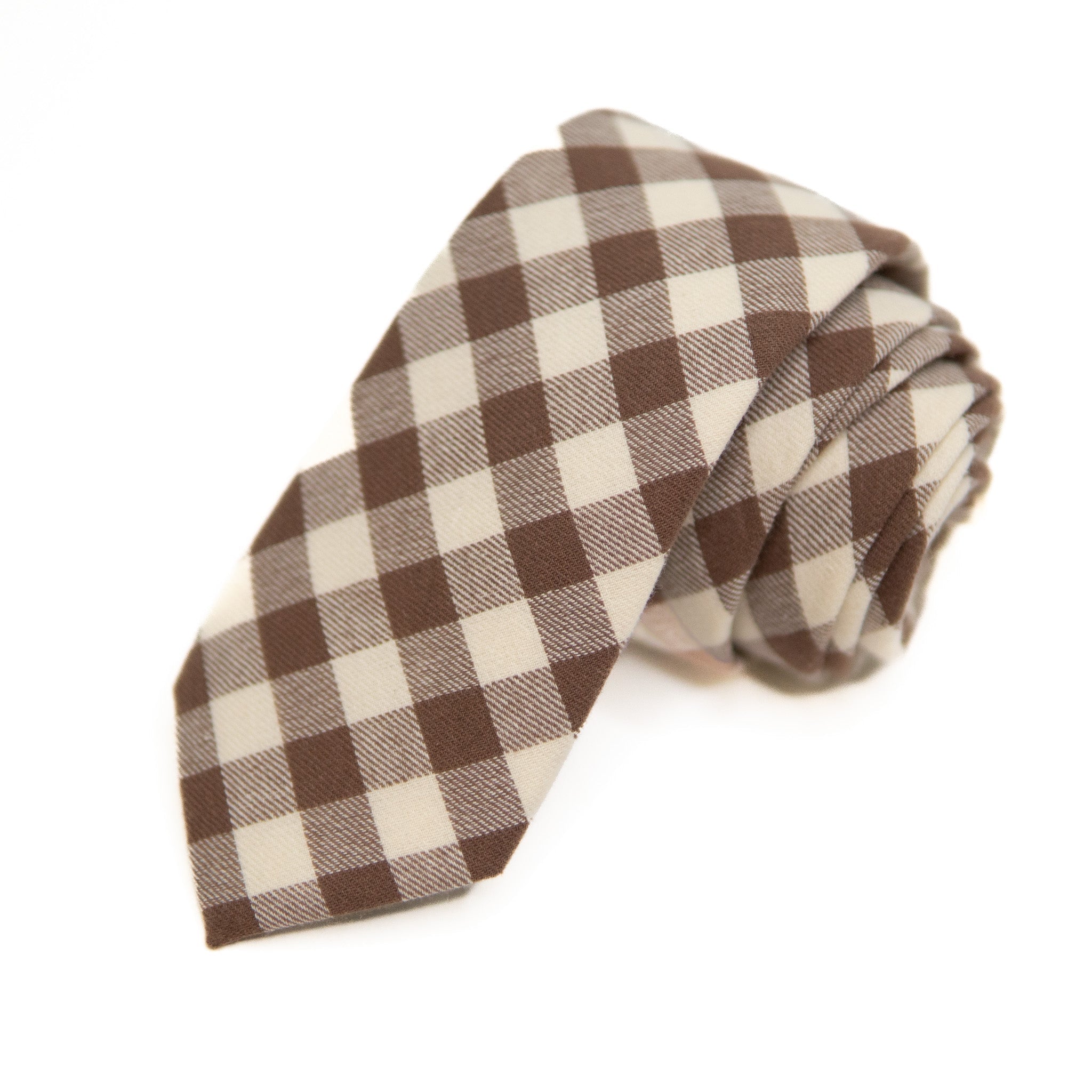 Fawn Gingham - Men's Tie