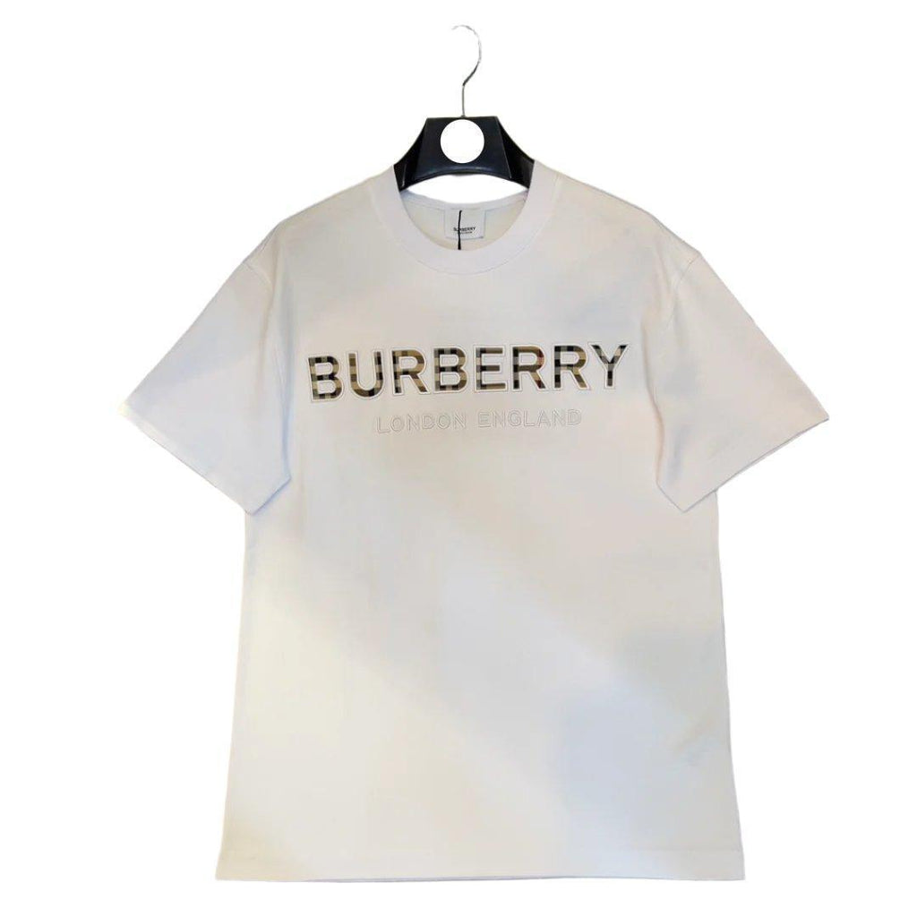 Burberry T-Shirt Without Collar 'White & Gold' Banlieue91