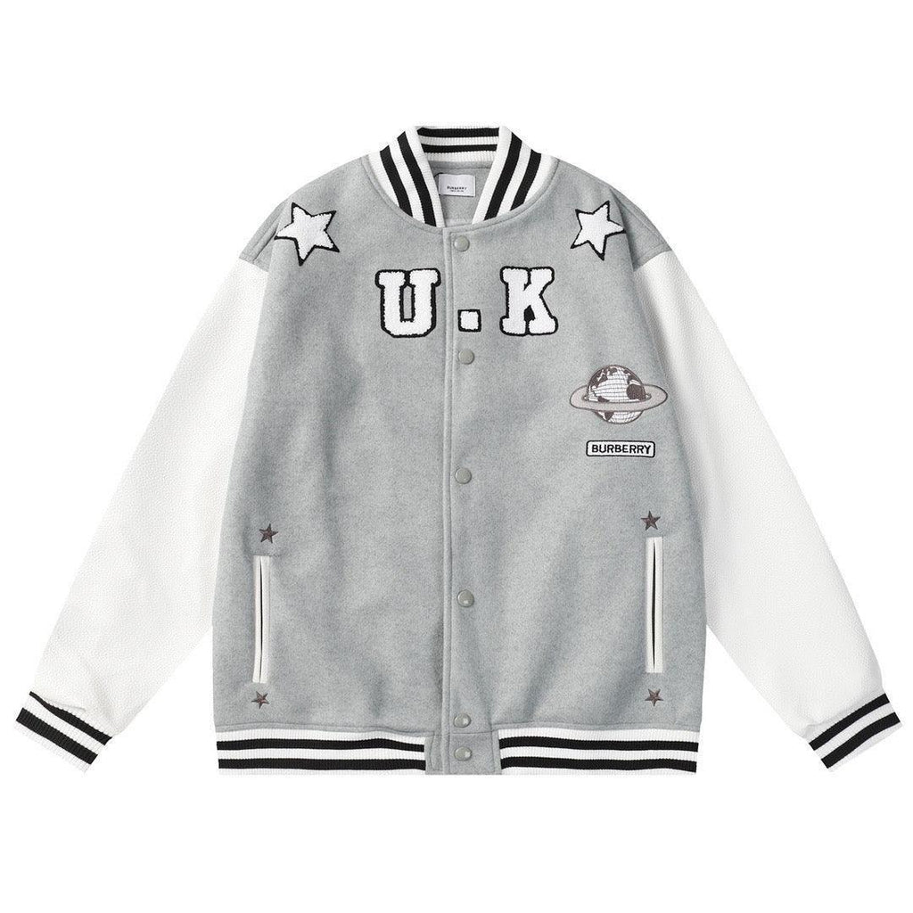 Burberry Gray Felton Bomber Jacket Banlieue91