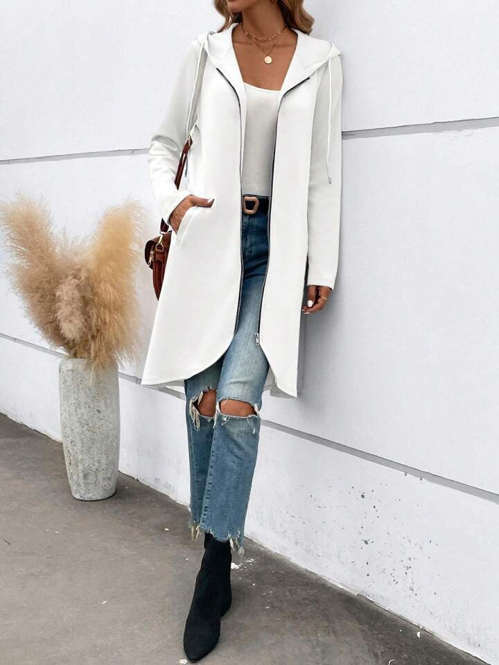 Street Zip Hooded Velvet-Lined Sweatshirt Women | Cozy Streetwear FitiqueFit