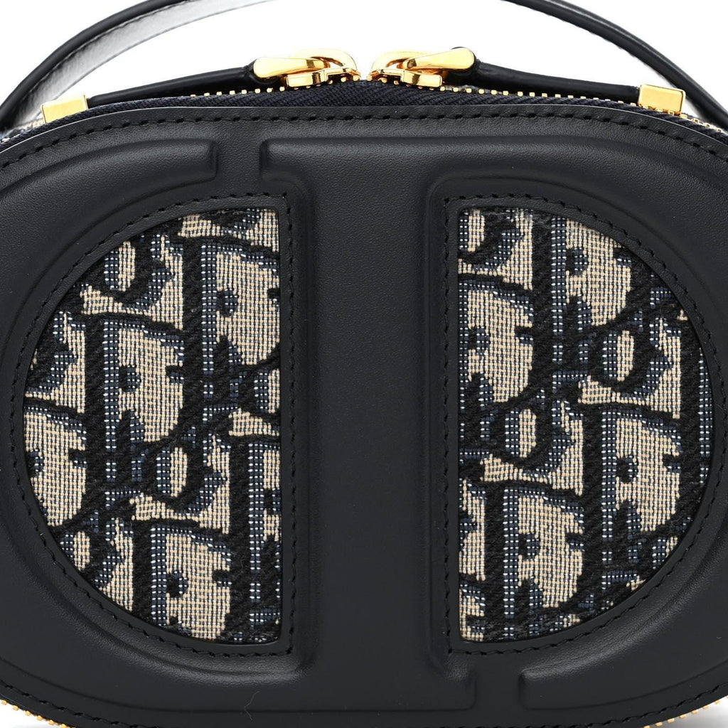 Christian Dior Signature Oval Camera Bag Calfskin with Embossed CD Signature Banlieue91