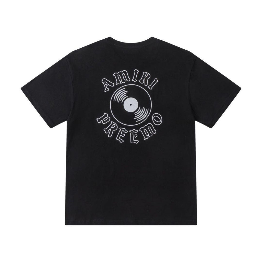 Amiri Black T-Shirt Without Collar Banlieue91