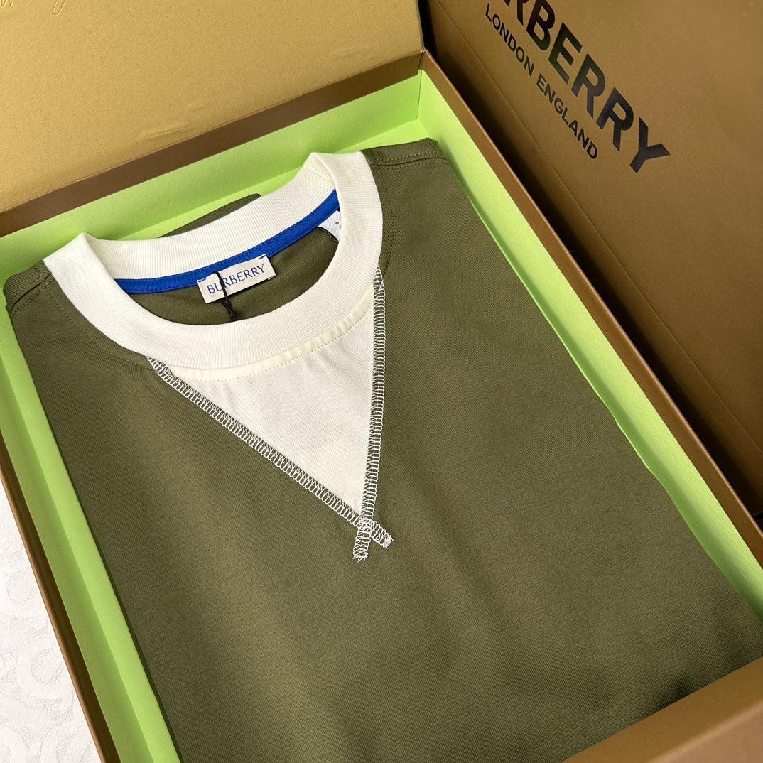 Burberry T-Shirt Without Collar 'Green & White' Banlieue91
