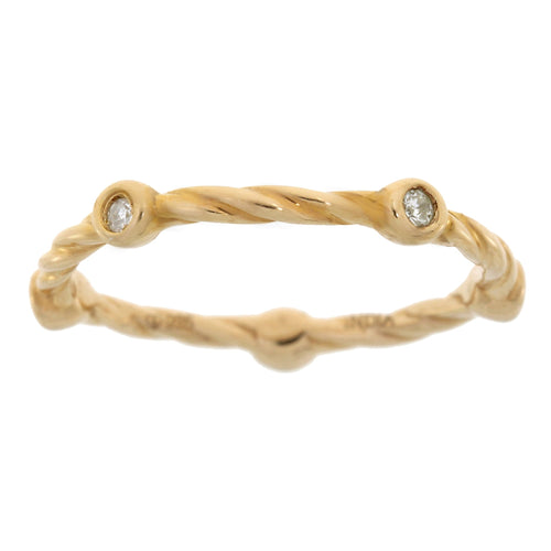 .07ct Diamond stackable band set Sterling Silver Bids.com