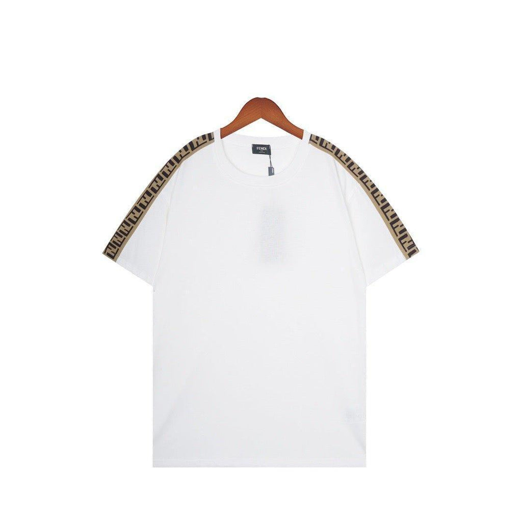 Fendi T-Shirt without Collar 'White & Brown' Banlieue91