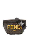 Fendi logo-print leather belt bag