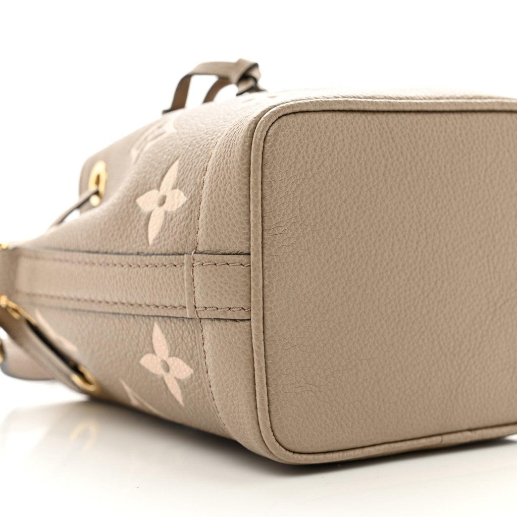 Louis Vuitton  Empreinte Monogram Giant Nano Noe Tourterelle Creme Banlieue91