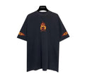 Balenciaga Burning Unity T-Shirt Oversized in black vintage jersey Banlieue91