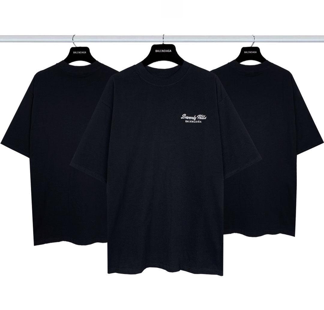 Balenciaga Black T-Shirt Without Collar Banlieue91