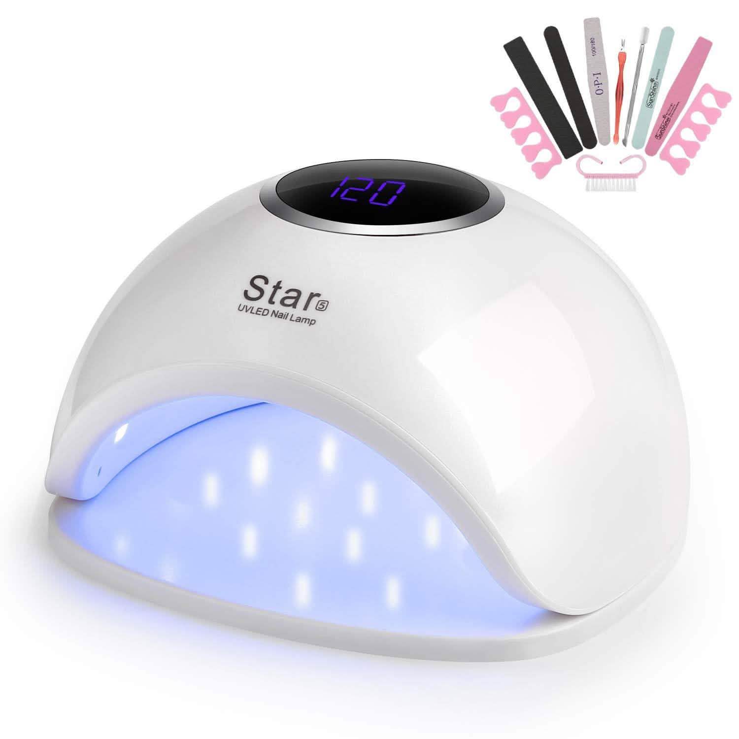 FINATE 72W UV LED Gel Nail Lamp DailySale