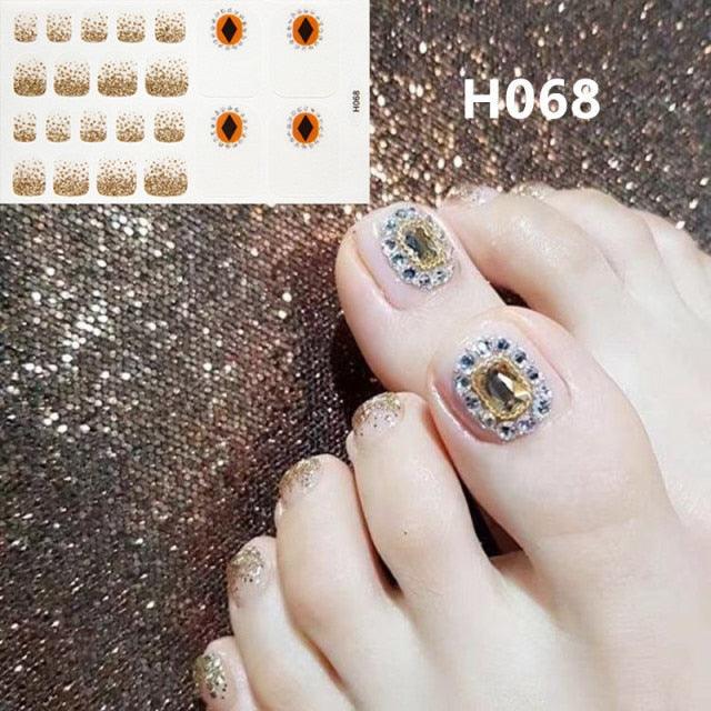 Flake Nail Art Sticker Strawberry Glitter Nail Cover Multicolor Nail Art Full Adhesive Sticker Tips Manicure Nail Art Stickers Decals Women Metal Golden Line Nail Full Nail Wraps for Women Nail Art with Nail File Solid Color Nail Polish Strips Sticker