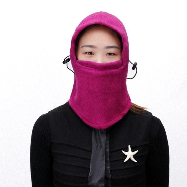 Fleece Plush Balaclava Winter Women Waterproof Mask Snood Scarf Beanie Hat Outdoor Hiking Head Hood Neck Warmer Bonnets Fashion Balaclava Shawl Women Winter Hat Soft Knitted Hooded Neck Collar Cap Beanie Hat Warm Scarf Unisex Bonnet Hooded Scarf Hat Stevvex