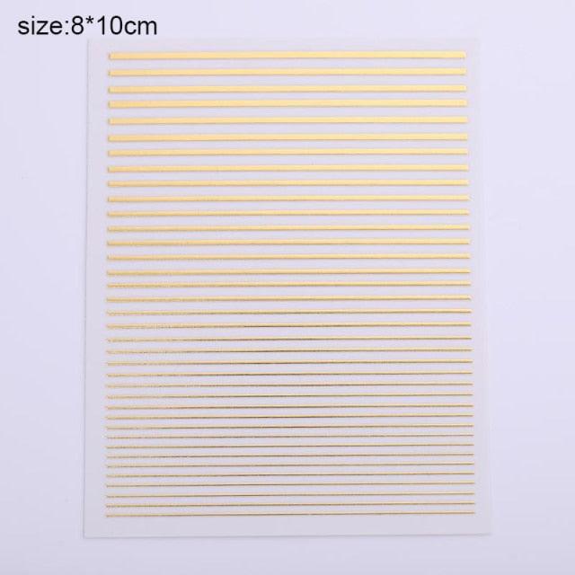 Flower Chic Lace Nail Foils Colorful Self-Adhesive 3D Nail Stickers Stripe Line Transfer Decals iridescent Decoration Nail Self-Adhesive Decals Nail Stickers Water Transfer Fresh Nail Decals for Nail Art Butterfly Palm