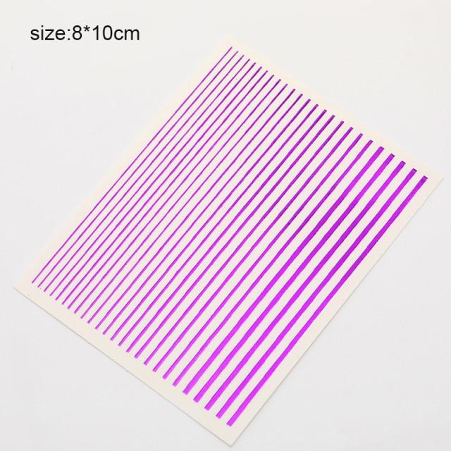 Flower Chic Lace Nail Foils Colorful Self-Adhesive 3D Nail Stickers Stripe Line Transfer Decals iridescent Decoration Nail Self-Adhesive Decals Nail Stickers Water Transfer Fresh Nail Decals for Nail Art Butterfly Palm