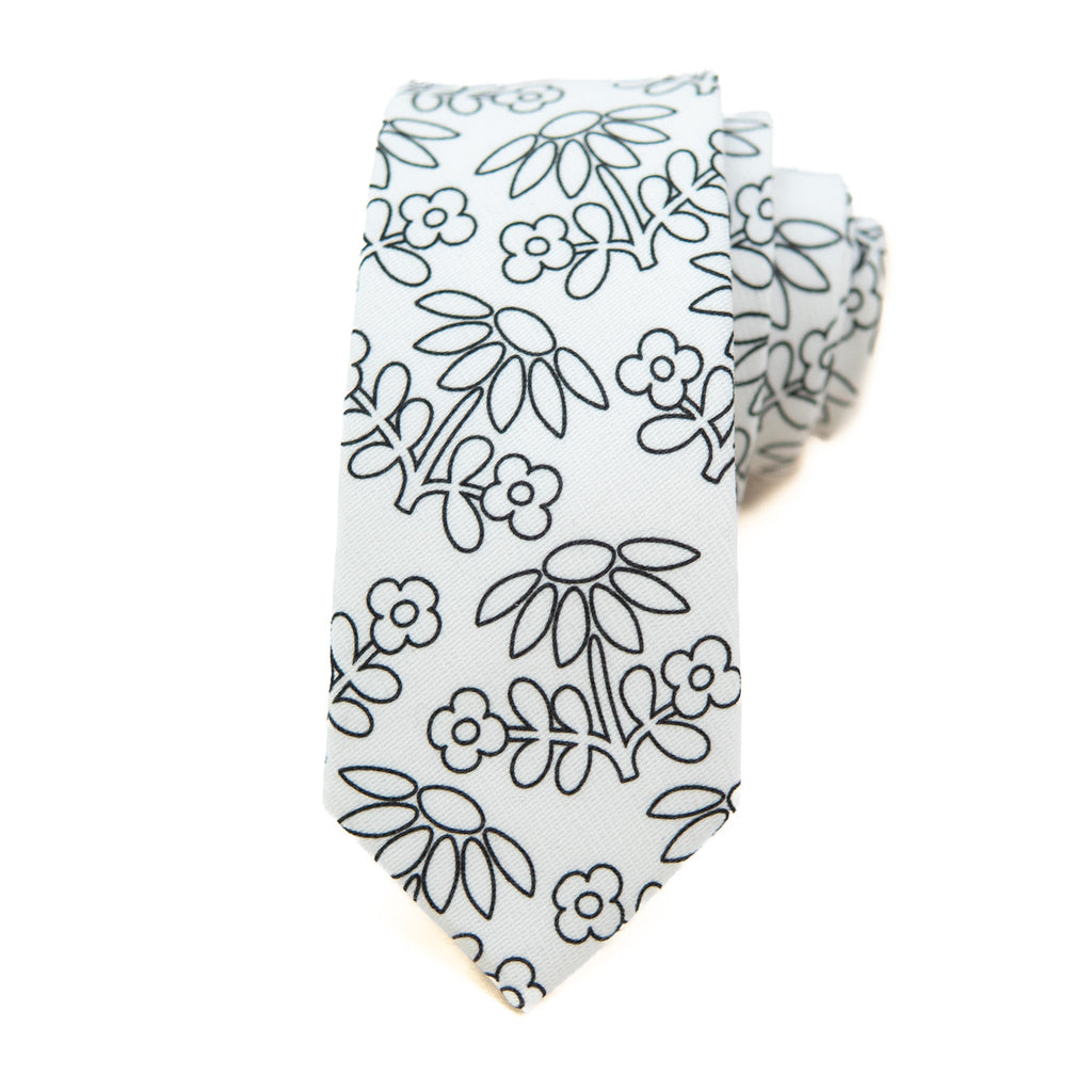 Flower Garden Coloring Tie