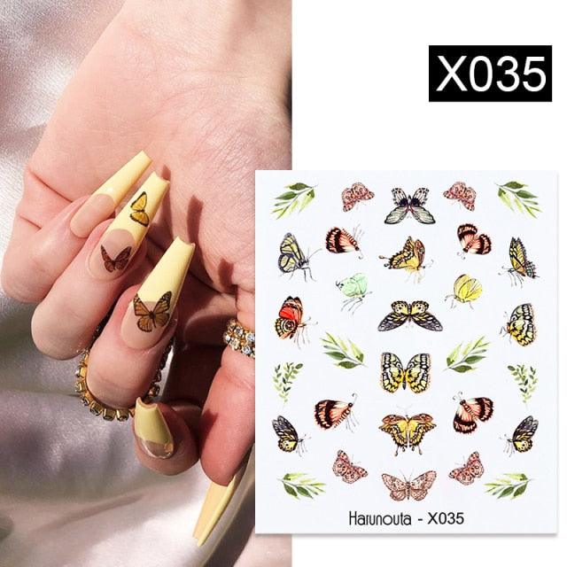 Flower Line Mixed Nail Water Decals Set Floral Leaf Snake Image Transfer Water Slider Colorful Nail Art Stickers Decor Tip Transfer Nail Decals Sticker For Pretty Girl Self-Adhesive Nail Decals Designer Nail Stickers for Acrylic