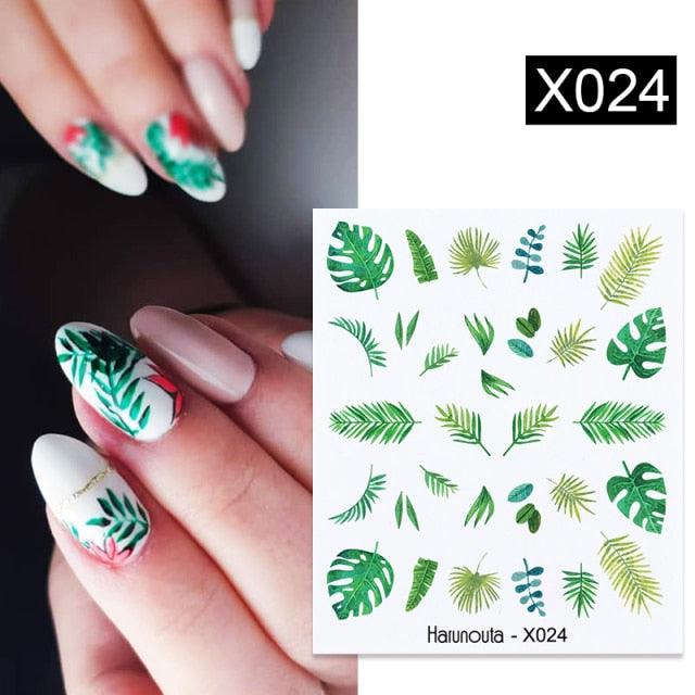 Flower Line Mixed Nail Water Decals Set Floral Leaf Snake Image Transfer Water Slider Colorful Nail Art Stickers Decor Tip Transfer Nail Decals Sticker For Pretty Girl Self-Adhesive Nail Decals Designer Nail Stickers for Acrylic