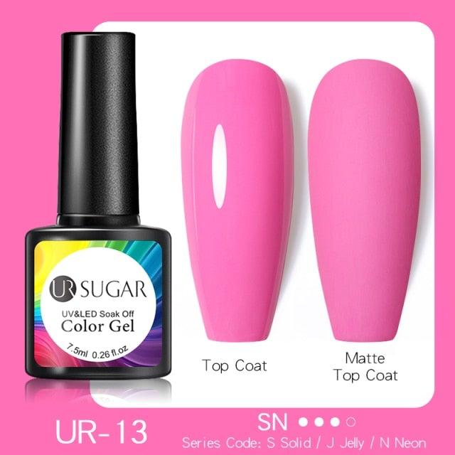 Fluorescent Gel Nail Polish Yellow Green High Quality Colors UV Strong Matte Effect Luxury Design For Girls and Women