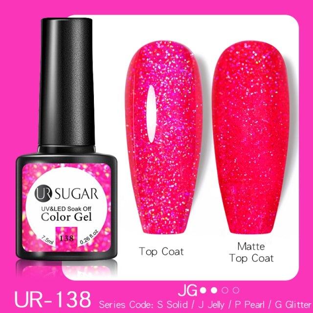 Fluorescent Gel Nail Polish Yellow Green High Quality Colors UV Strong Matte Effect Luxury Design For Girls and Women