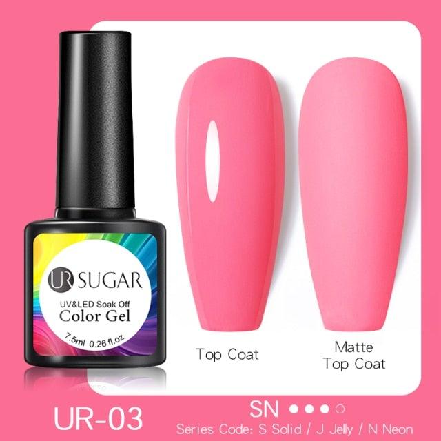 Fluorescent Gel Nail Polish Yellow Green High Quality Colors UV Strong Matte Effect Luxury Design For Girls and Women