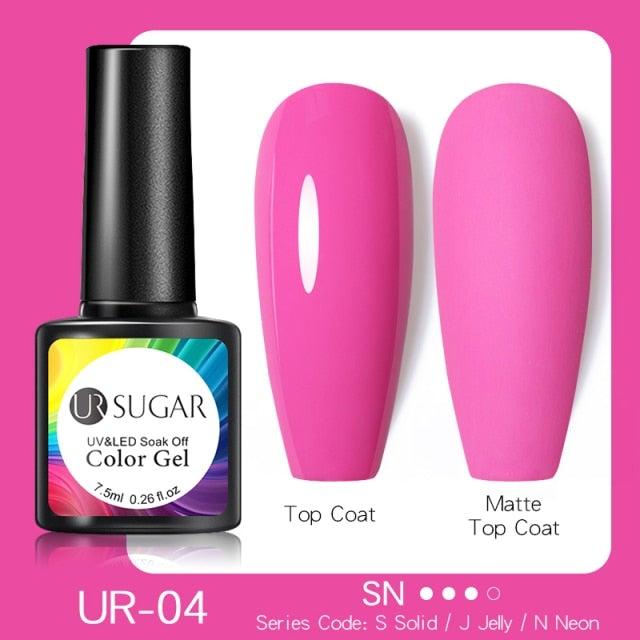 Fluorescent Gel Nail Polish Yellow Green High Quality Colors UV Strong Matte Effect Luxury Design For Girls and Women